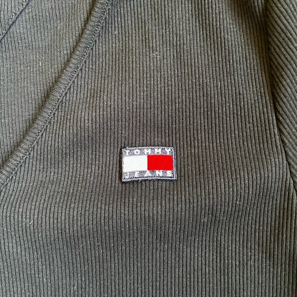 Tommy Hilfiger Black Short Sleeve Fitted Bodysuit - Picture 6 of 8